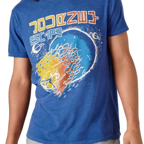 Journey Band Blue Lucky Brand Vintage Retro Concert T Shirt New Men's Large